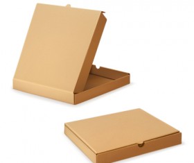 Pizza packging boxes vector illustration