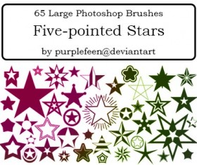 Pointed Stars PS brushes