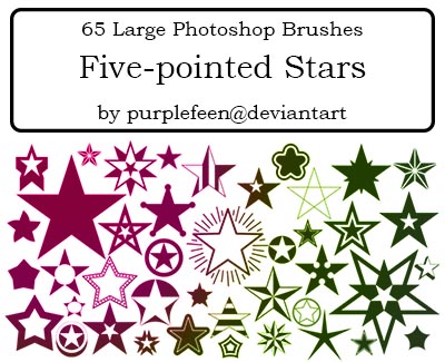Pointed Stars PS brushes