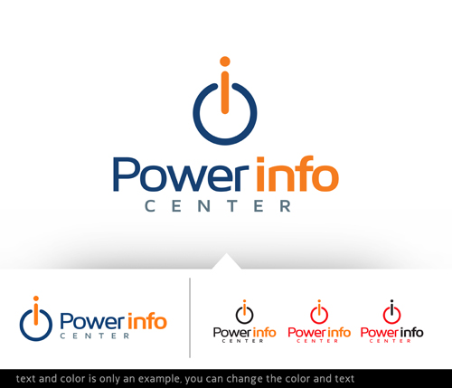 Power Info logo vector