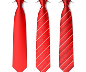 Red ties vector material