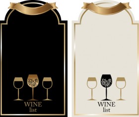 Retro wine lables design 04