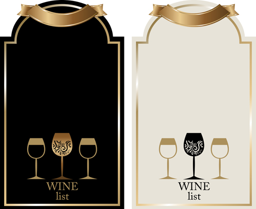 Retro wine lables design 04