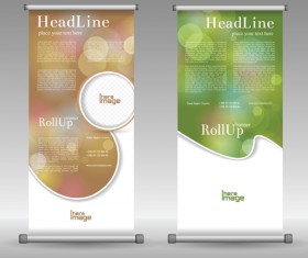 Scrolls business banners vector set 03