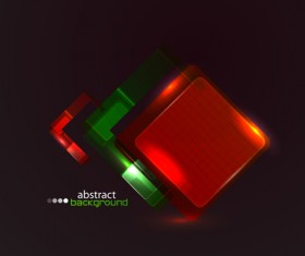 Shining neon rhomb backgrounds vector 04