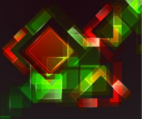 Shining neon rhomb backgrounds vector 06