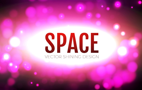 Space colored blurs background vector 02