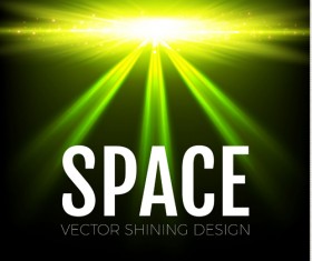 Space light shining vector illustration 01