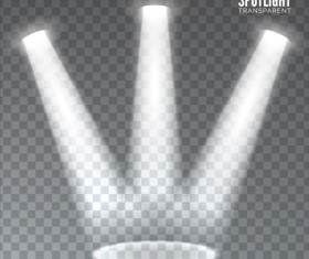 Spotlights effects vector illustration