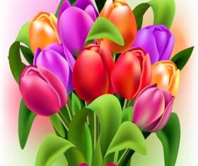 Spring flower beautiful backgrounds vectors 11