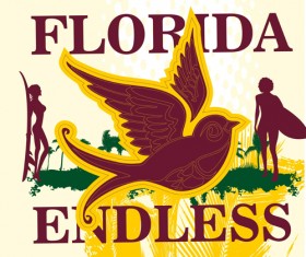 Summer holiday miami beach poster vector 04