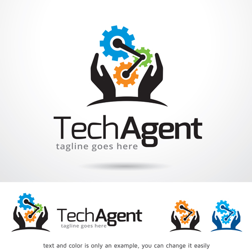 Tech Agent logo vector