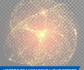 Transparent light effect illustration set vector 01