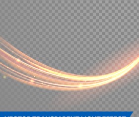 Transparent light effect illustration set vector 02