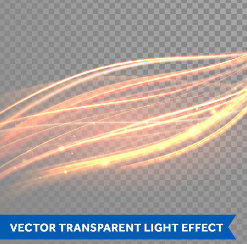 Transparent light effect illustration set vector 04