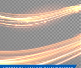 Transparent light effect illustration set vector 05