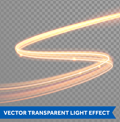 Transparent light effect illustration set vector 06