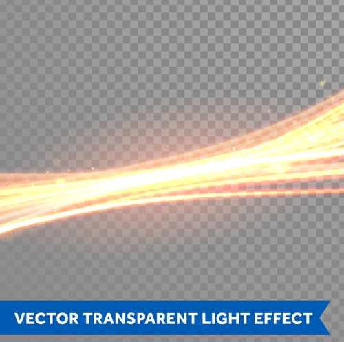 Transparent light effect illustration set vector 07