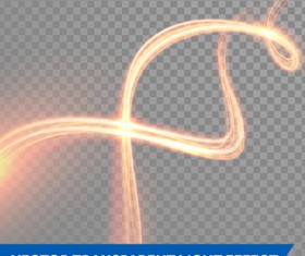 Transparent light effect illustration set vector 08