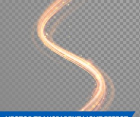 Transparent light effect illustration set vector 09