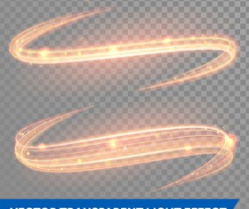 Transparent light effect illustration set vector 10