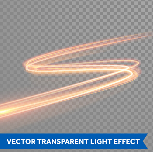 Transparent light effect illustration set vector 12