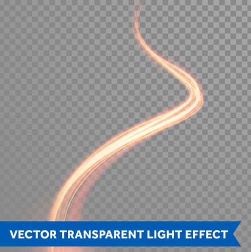 Transparent light effect illustration set vector 13