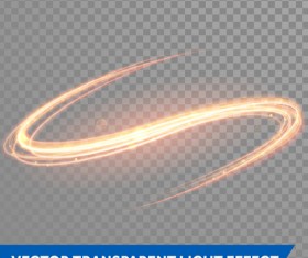 Transparent light effect illustration set vector 14