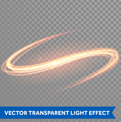 Transparent light effect illustration set vector 14
