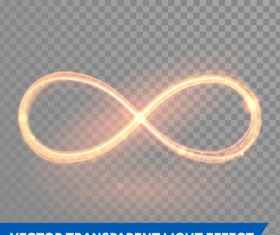 Transparent light effect illustration set vector 15