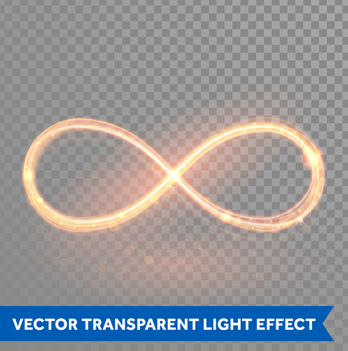 Transparent light effect illustration set vector 15
