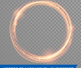 Transparent light effect illustration set vector 17