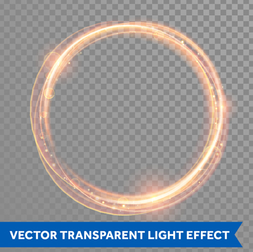 Transparent light effect illustration set vector 17