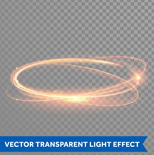 Transparent light effect illustration set vector 18