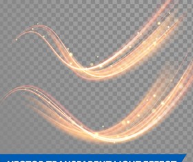 Transparent light effect illustration set vector 19