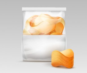 Transparent plastic bag for Package with potato crispy chips 02