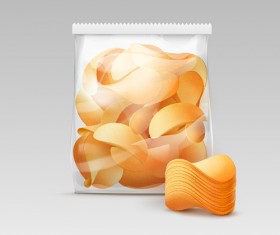 Transparent plastic bag for Package with potato crispy chips 05