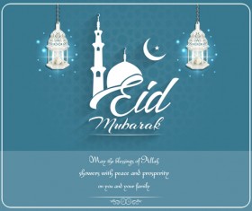 Vector Eid mubarak background graphics 04 free download