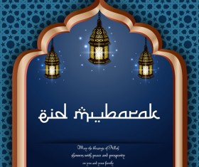 Vector Eid mubarak background graphics 02