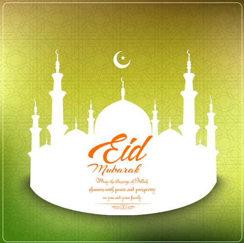Vector Eid mubarak background graphics 06