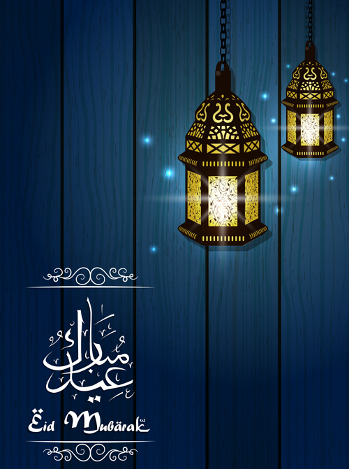 Vector Eid mubarak background graphics 08