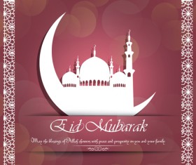 Vector Eid mubarak background graphics 09