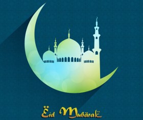 Vector Eid mubarak background graphics 11