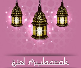 Vector Eid mubarak background graphics 13