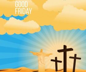 Vector good friday background design 02