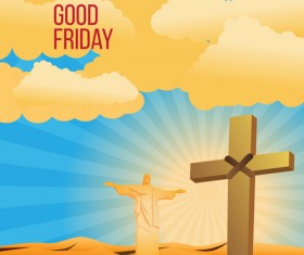 Vector good friday background design 03