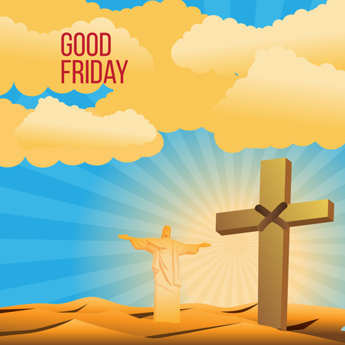 Vector good friday background design 03