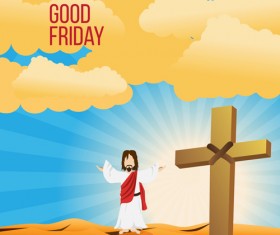 Vector good friday background design 04