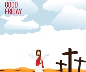 Vector good friday background design 05