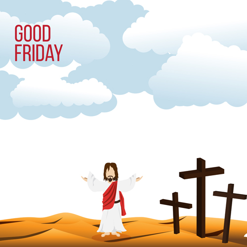 Vector good friday background design 05